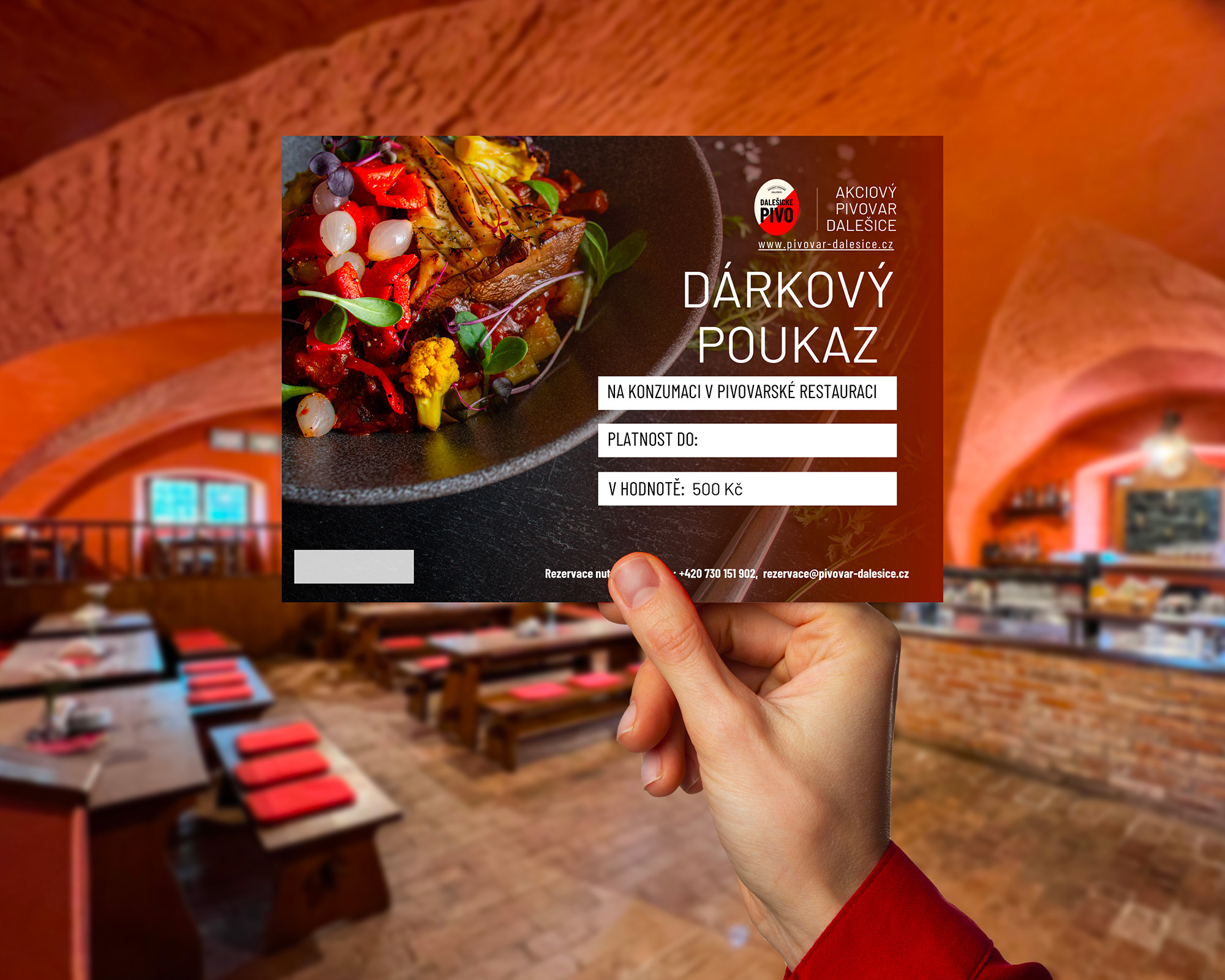 Dárkový poukaz - restaurace (500 Kč)