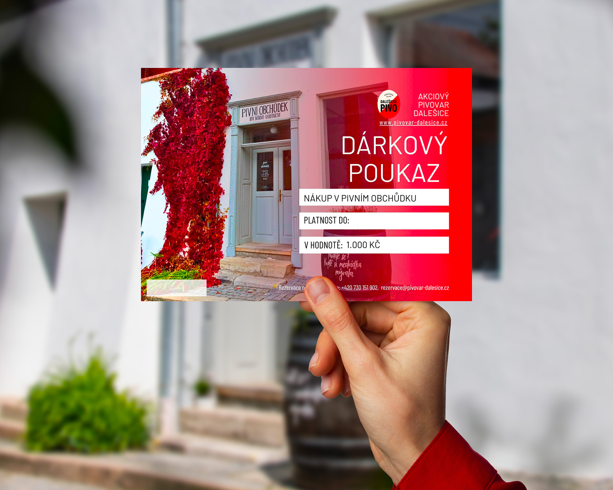 Dárkový poukaz - pivní obchůdek (1000 Kč)