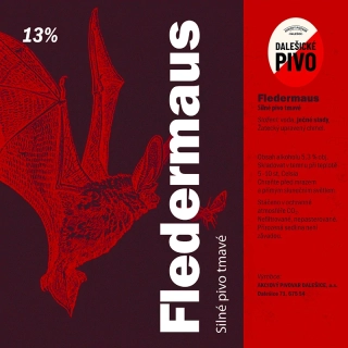 DALEŠICKÉ PIVO - Fledermaus 13% (sud 15/30l)