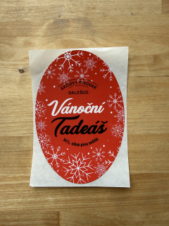 Pivní etiketa - Vánoční Tadeáš